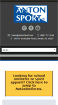 Mobile Screenshot of antonsport.com